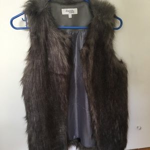 Faux fur vest